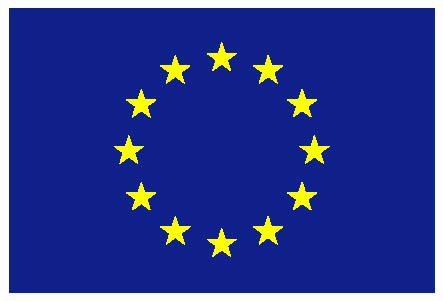 EU flag yellow low